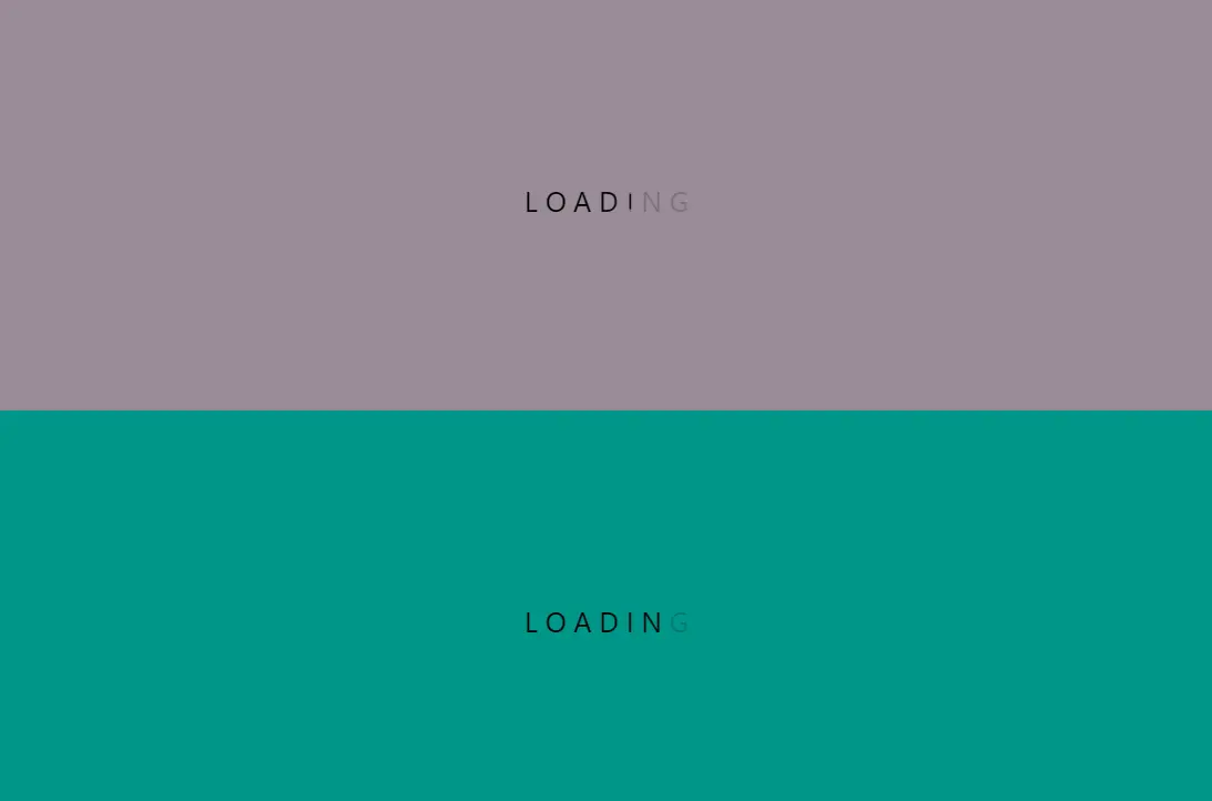 CSS Text Loaders
